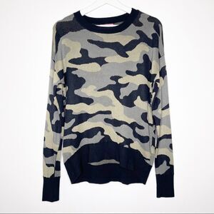ISAAC MAZRAHI Camo Tunic Lounge Sweater 